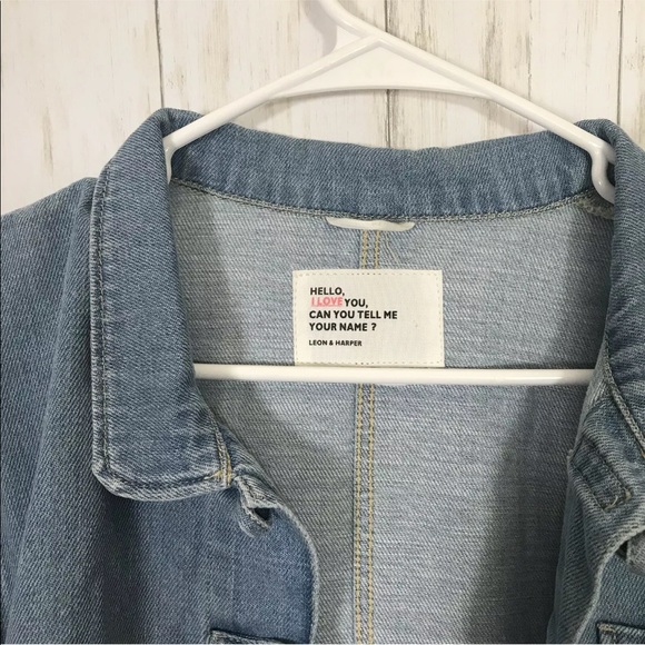 Leon And Harper Virgile Bleach Denim Jacket - Picture 5 of 8